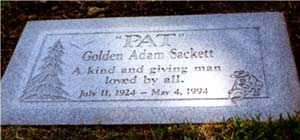 pat, carved in stone