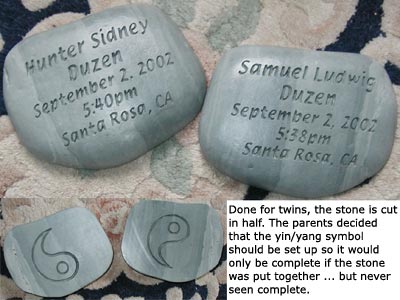 twins birthstones, yin/yang complete when closed
